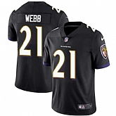 Nike Baltimore Ravens #21 Lardarius Webb Black Alternate NFL Vapor Untouchable Limited Jersey,baseball caps,new era cap wholesale,wholesale hats